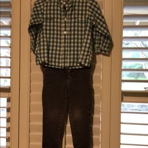 Pant and button down set